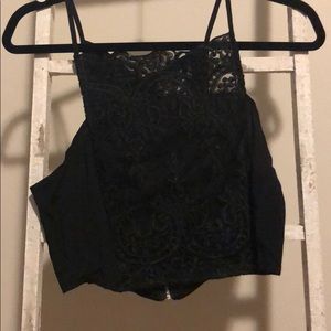 Lace crop top